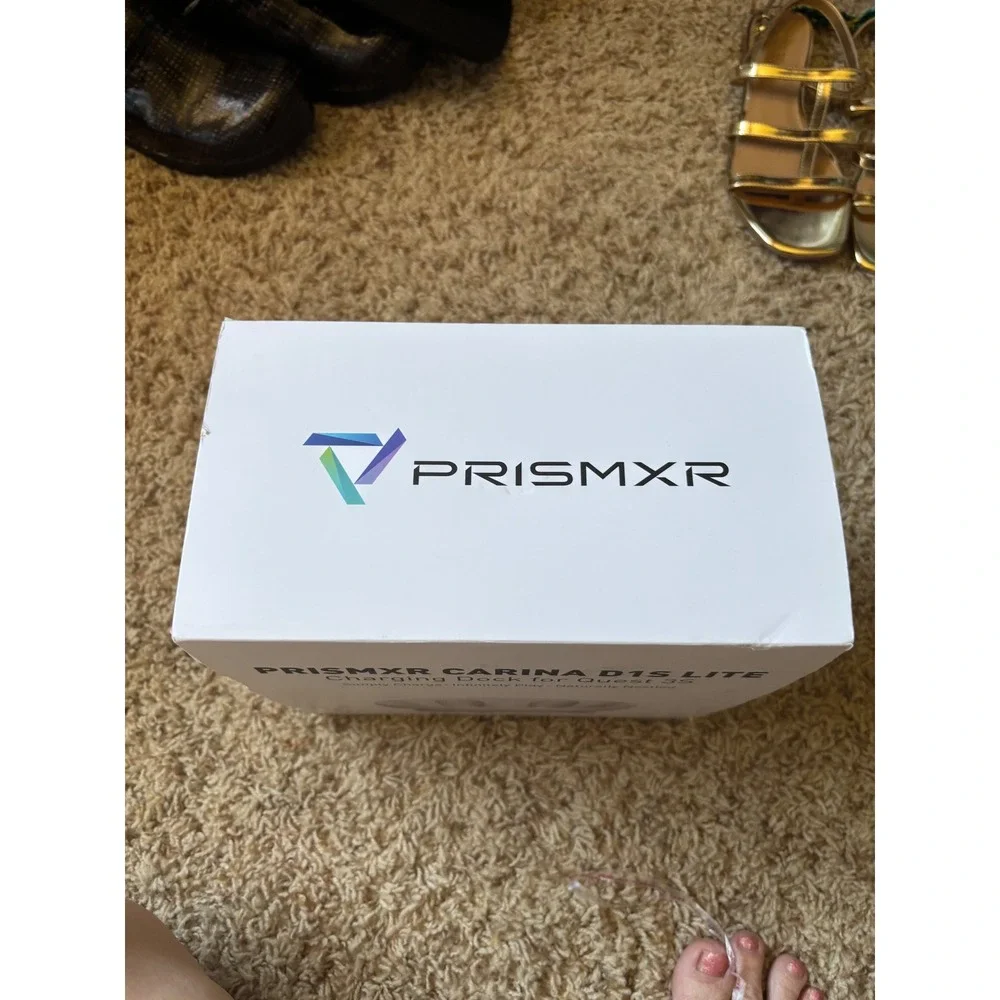 PrismXR Carina D1S Lite Charging Dock for Quest 3S White Fast Charging NEW